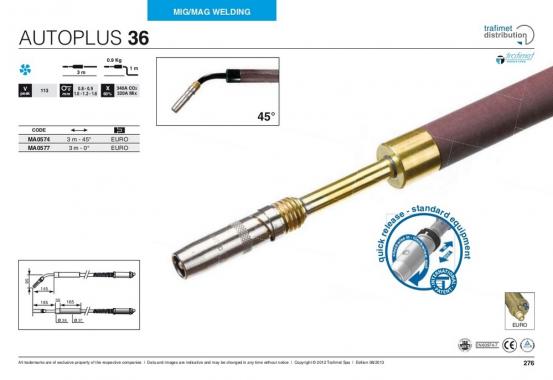 Trafimet Mig AUTOPLUS 36 (340 А возд. охл.) 3м 45°